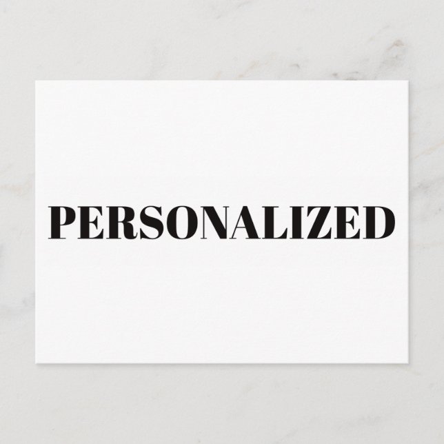 Personalize Your Own Holiday Postcard (Front)
