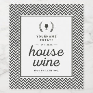 Personalize Your Own House Wine Template Label