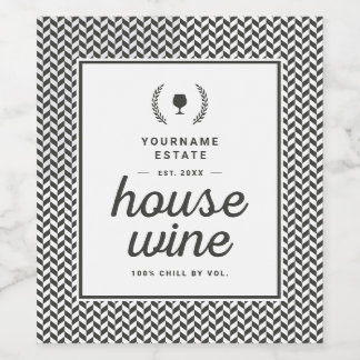 Personalize Your Own House Wine Template Wine Label