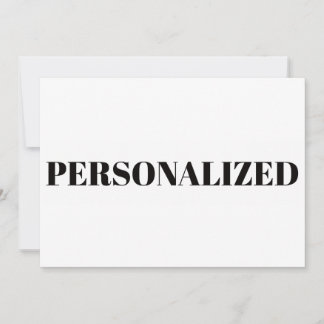 Personalize Your Own Invitation