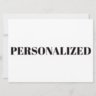 Personalize Your Own Invitation