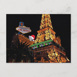 Personalize your own Las Vegas Christmas Postcard