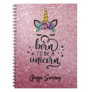 Personalize Your Own Magical Unicorn Notebook