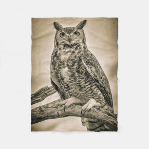 Personalize Your Own Owl Fleece Blanket