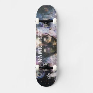 Personalize Your Own Skull Universe Skateboard