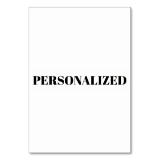 Personalize Your Own Table Number