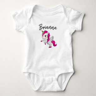 Personalize Your Own Unicorn Baby Bodysuit