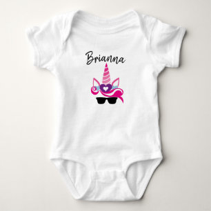 Personalize Your Own Unicorn Baby Bodysuit