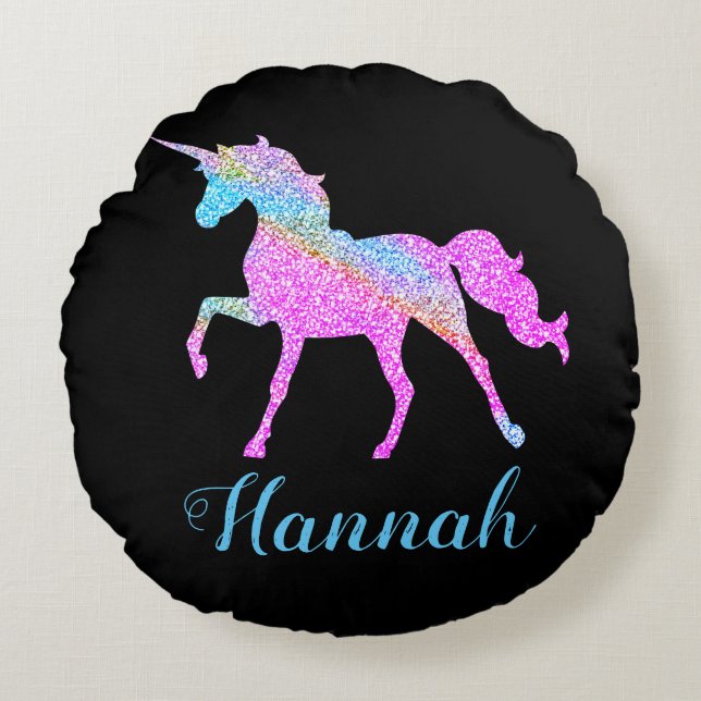 Personalize Your Own Unicorn Throw Pillow (Front)