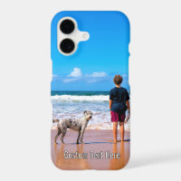 Personalize Your Pet Photo iPhone Case Custom Text