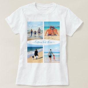 Personalize Your Photo Collage T-Shirt Custom Text