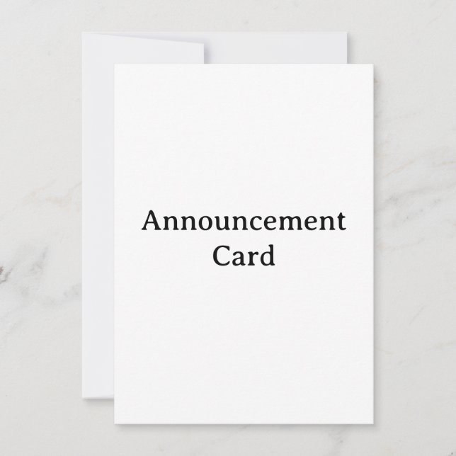 Personalize Your  Squared 4.5" x 6.25" Announcement (Front)