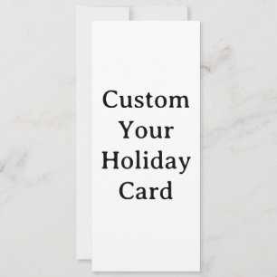 personalize Your Squared 4" x 9.25" Holiday Card