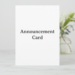 Personalize Your Squared 5.5" x 7.5" Announcement