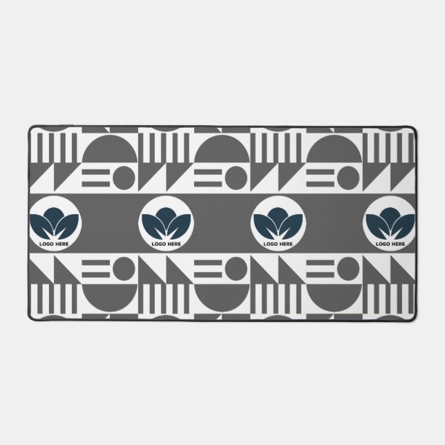 Personalize Your Workspace: Bauhaus Custom Logo Desk Mat (Front)