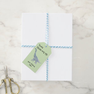 Personalize You're Dino-mite Dinosaur Gift Tag