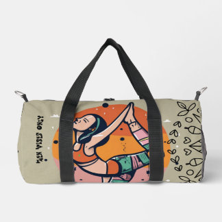 Personalize Zen Vibes Only  Duffle Bag