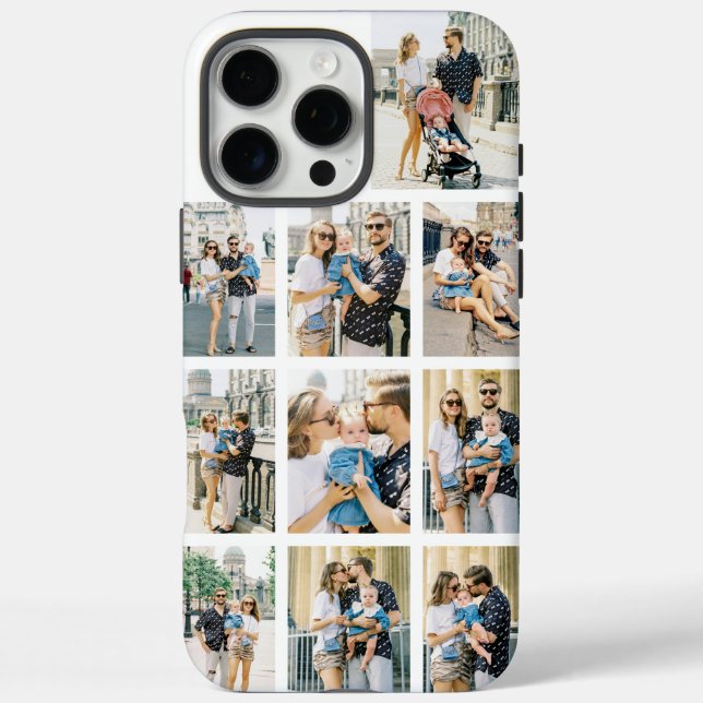 Personalized 10 Photo Collage Case-Mate iPhone Case (Back)