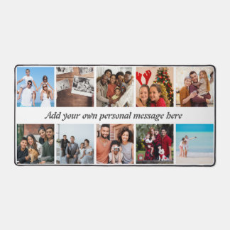 Personalized 10-Photo Collage Desk Mat
