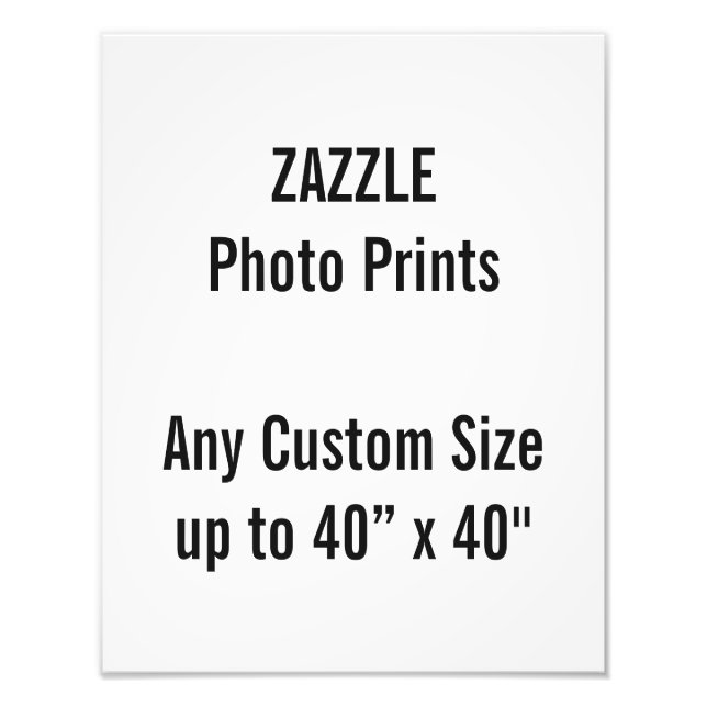 Personalized 10” x 14" Photo Print, or custom size (Front)