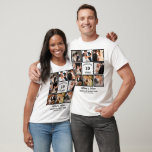 Personalized 10 Years Anniversary 8 Photo Collage T-Shirt<br><div class="desc">Personalized 10 Years Anniversary 8 Photo Collage. Customize this wedding anniversary photo collage template with a number of years,  couple names and 8 photos.</div>