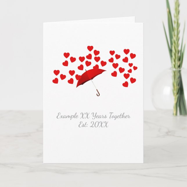 Personalized 10 Years Together Anniversary Card (Front)