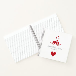 Personalized 10 Years Together Anniversary Notebook