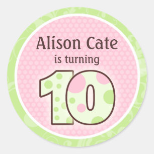 Personalized 10th Birthday Seal