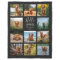Personalized 11 Photo Collage Black Fleece Blanket