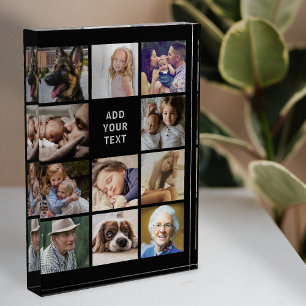 Personalized 11 Photo Collage Block
