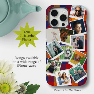 Personalized 11 Photo Collage iPhone 15 Pro Max Case