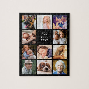 Personalized 11 Photo Collage Jigsaw Puzzle