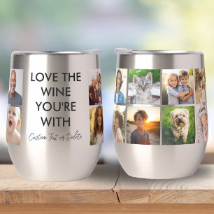 Personalized 12 Photo Collage, Funny Love The Wine
