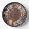 Personalized 12 Photo Collage Natural Wood