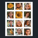 Personalized 12-Photo Collage Poster<br><div class="desc">Preserve your memories in a stylish way with our customizable 12-photo collage poster. this poster is sure to be a cherished keepsake. Choose from various sizes to find the perfect fit for your space. Order yours today and start creating lasting memories!</div>