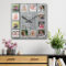 Personalized 12 Photo Collage Rustic Grey Wood