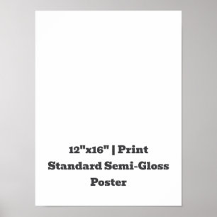 Personalized 12"x16" Standard Semi-Gloss Poster