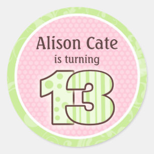 Personalized 13th Birthday Seal