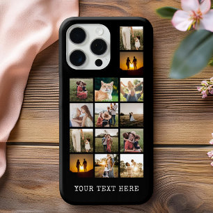 Personalized 14 Photo Collage iPhone 15 Pro Max Case