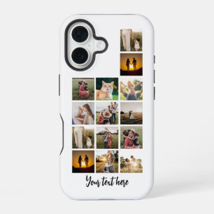 Personalized 14 Photo Collage iPhone 16 Case