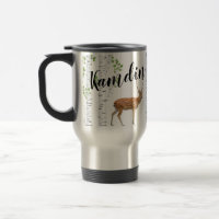 Personalized 15 ounce coffee mug Deer Doe Buck For