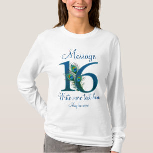 Personalized 16 classy 16th birthday anniversary T-Shirt