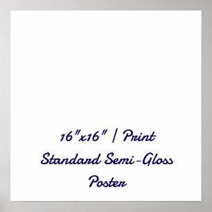 Personalized 16"x16" Standard Semi-Gloss Poster