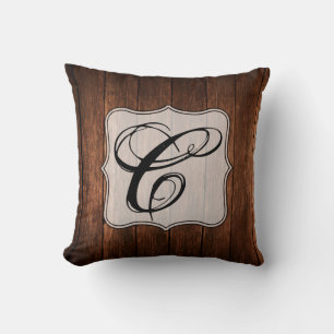 Personalized 16"x16" Throw Pillow Barn Wood Countr