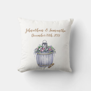 Personalized 16"x16" Throw Pillow Summer Country W