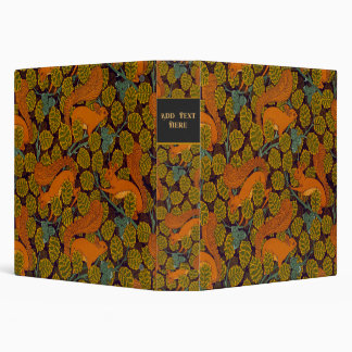 Personalized 1890's Squirrel Design 3-Ring Binder