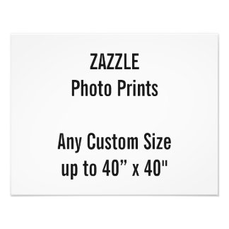 Personalized 18” x 14" Photo Print, or custom size