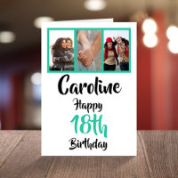 Personalized 18th happy birthday photo collage