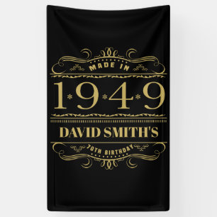 Personalized 1949 70th Birthday Banner