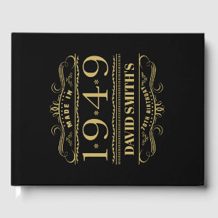 Personalized 1949 70th Birthday Guest Book